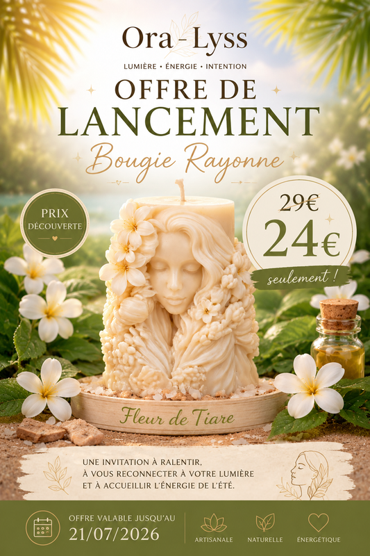 Bougie Rituel RAYONNE – Fleur de Tiaré