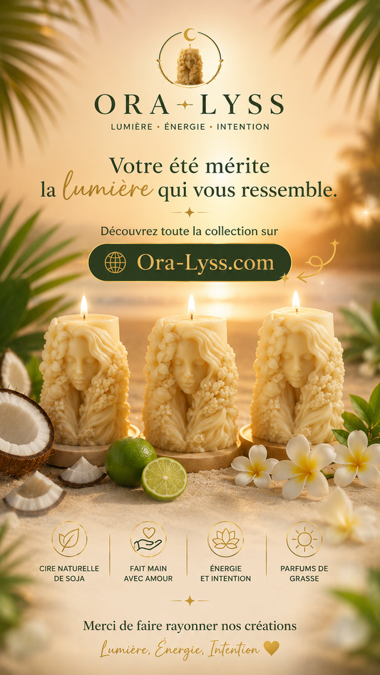 Coffret Bougie Rituel RAYONNE – Noix de Coco